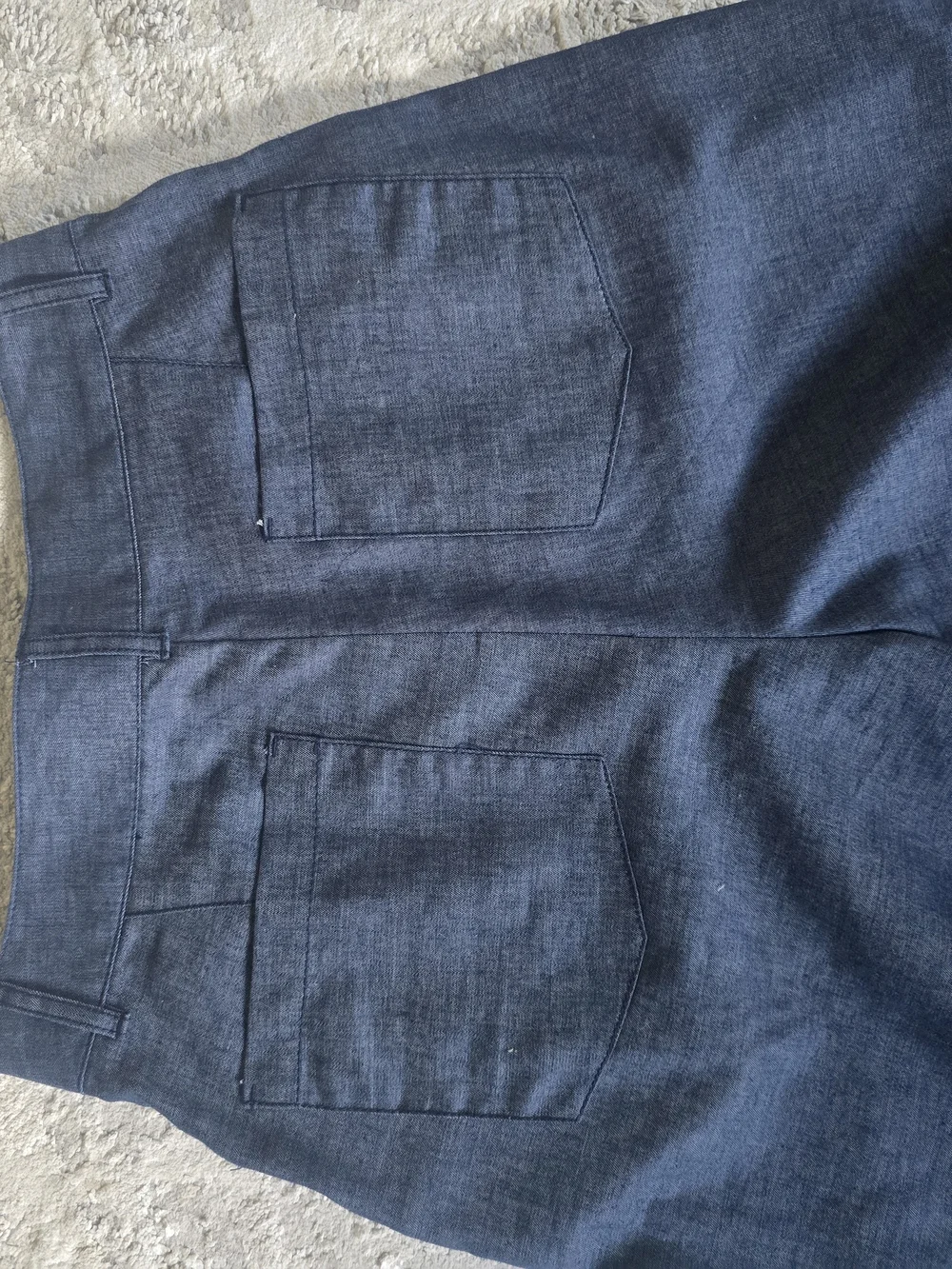 Zara Wide-Leg Culotte Trousers Linen Blend With Wide Cuff